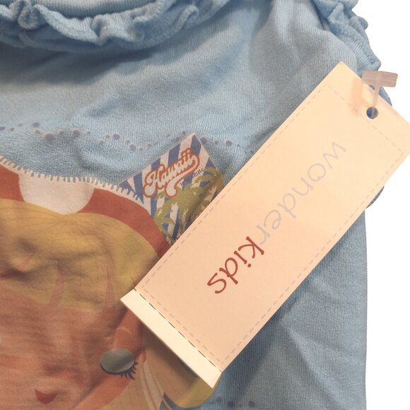 WonderKids Size 12 Months Infant Baby Girls Blue One Piece Swim Bathing suit NEW - Picture 3 of 5